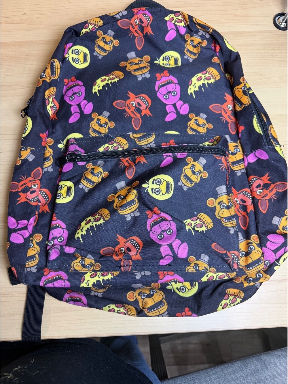 Bioworld FNAF Five Nights At Freddys Backpack All Over Character Pizza Print Bag